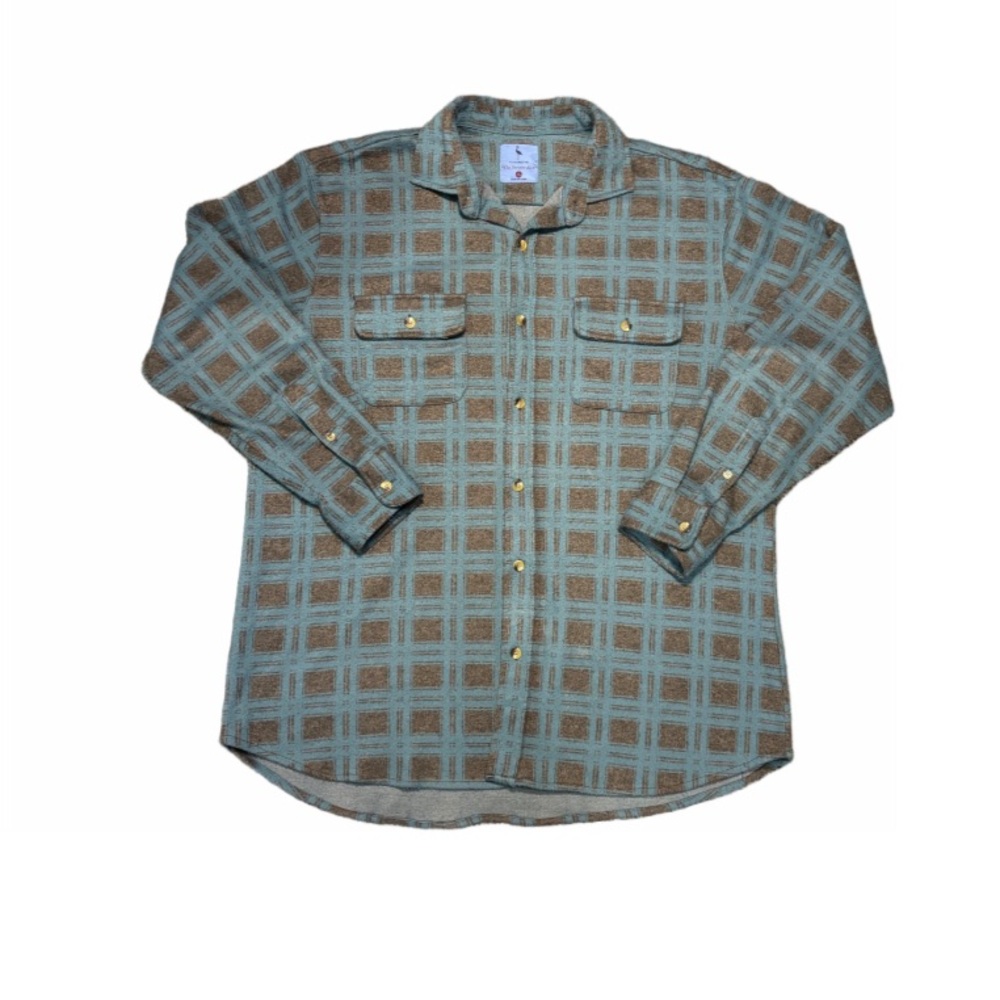 Tailorbyrd plaid flannel button up shirt